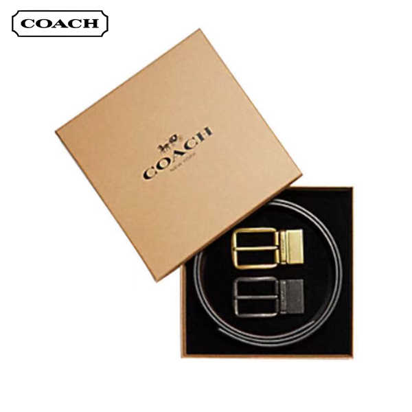 COACH 經典皮革腰帶禮盒款