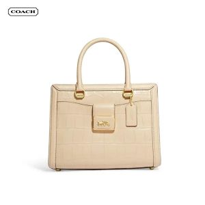 【3色】COACH Grace 荔枝紋皮革手提/斜背兩用包 中號 女款