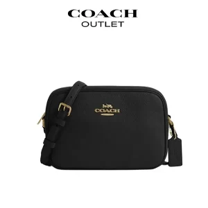 COACH Jamie立體馬車LOGO 荔枝紋皮革相機包