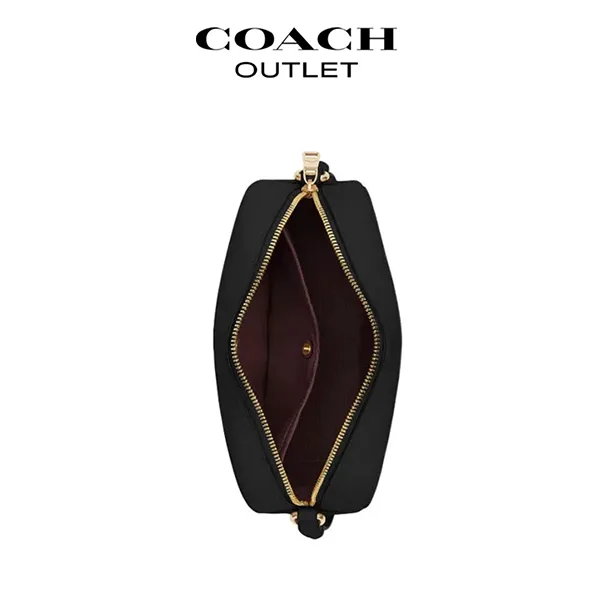COACH Jamie立體馬車LOGO 荔枝紋皮革相機包
