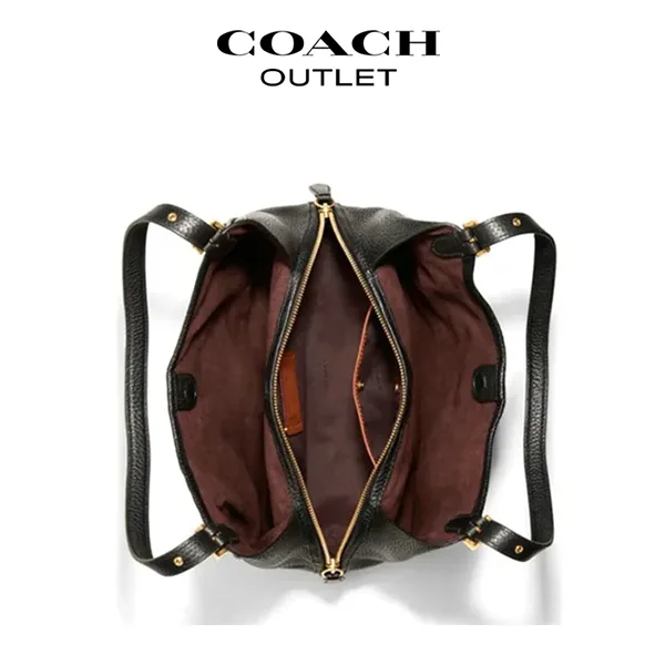 COACH LORI 荔枝紋皮革肩背包