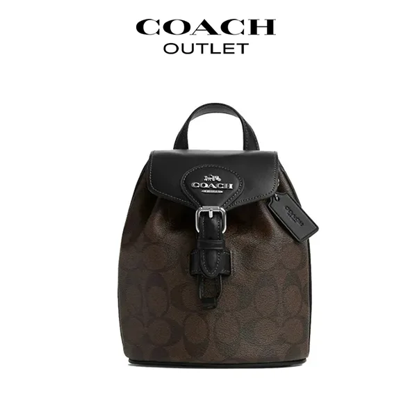 COACH Amelia 翻蓋束口迷你後背包