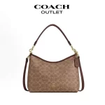 COACH Laurel 經典LOGO 大號手提單肩包-1
