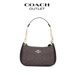 COACH Teri 24 老花皮革腋下單肩包