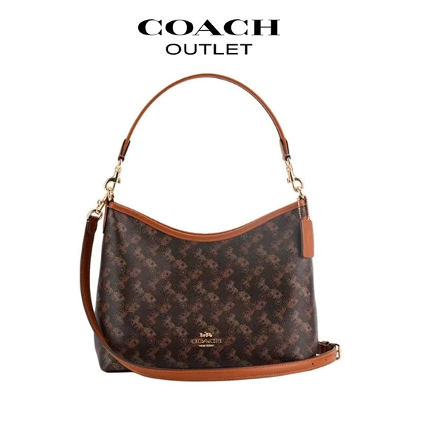 COACH Laurel 馬車印花腋下包